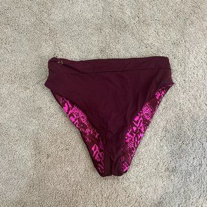 Maaji Reversible High Rise/High Leg Bikini Bottom